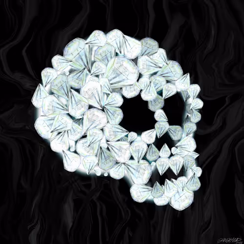 Gangland Skull #335 - "Diamond Mindset" - by Eddie Gangland