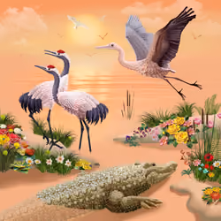 Crocodile in paradise 