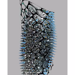 [spiky, porous]