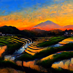 Rice Fields (田)