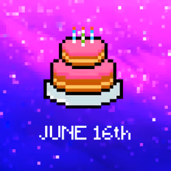 CryptoBirthdayCake #168 June 16th