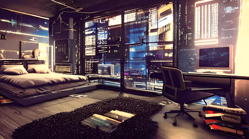 Cyberpunk Bedroom