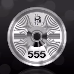 NFT Pixel Project Special Edition: Platinum Coin with a Hole #555