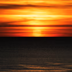 Sun Kissing the horizon 