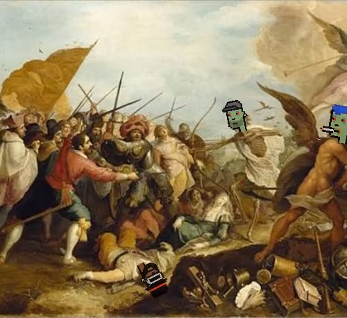 “The Battle of Time against Death”  Phrans Phrancken the Younger, 1625