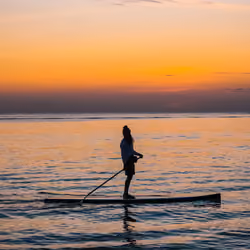 paddle boarder