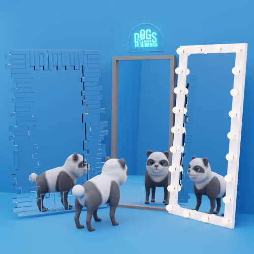 Dogs Looking In Mirrors