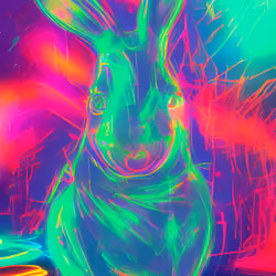 Abstract Water Rabbit