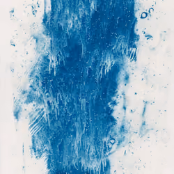 Smeared Negative on Cyanotype