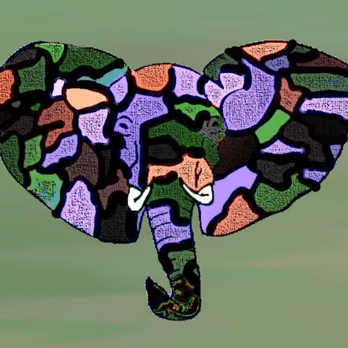 Painted Elephant #18