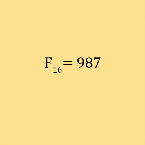 Fibonacci Sequence # 16