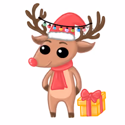 Cute reindeer cartoon