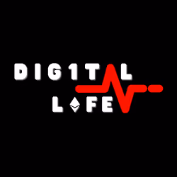 Logo Digital Life with black background