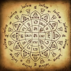 Thai Talisman #030 : Yantra Crown of Buddha
