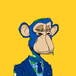 Blue Radioactive Ape by Dino Montez 1/1