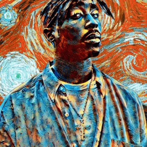 Sunset art #73 Tupac Shakur