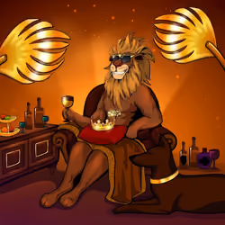 CHEEKY LION #991