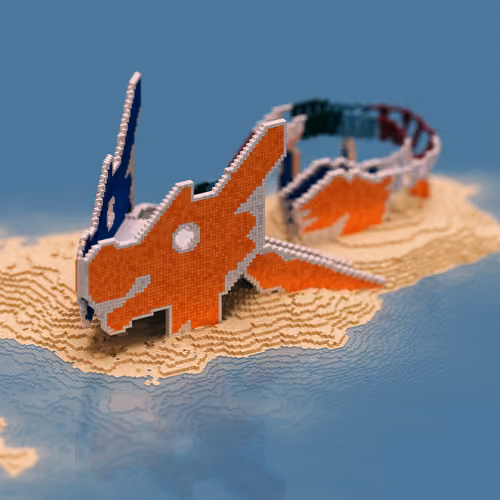 Sunny island sets in the sea
