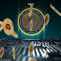 Bitcoin Raining 3D
