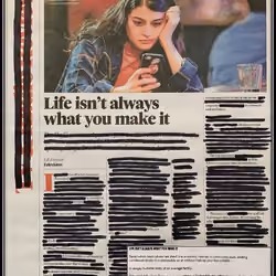 markerpoem "life isn't always what you make it" byKurtFrenier