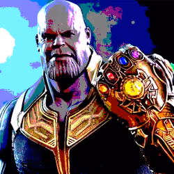 Pixel Thanos Infinity Gauntlett