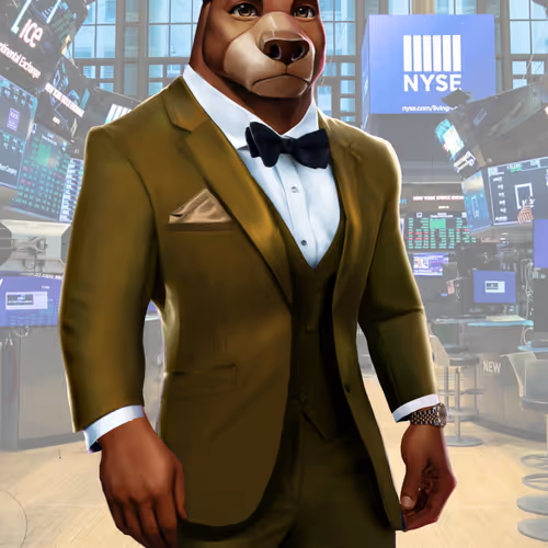Wall Street Avatar Suited Bear #239