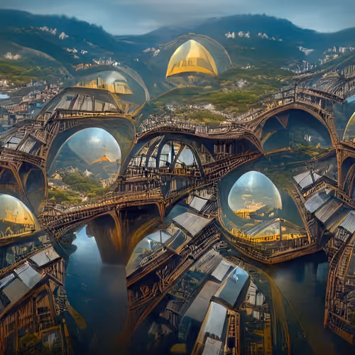 4 dimensional Alien city
