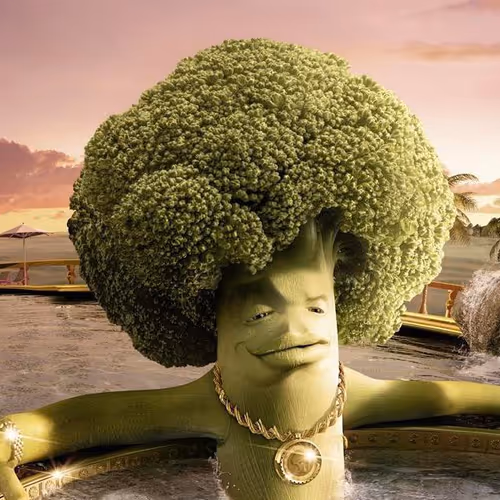 Broccoli in a Hot Tub