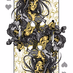 Queen of Hearts #003 Black