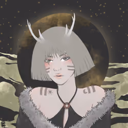 Woman on the Moon #001