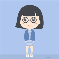 Glasses nerd Girl