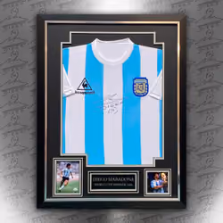 Platinum Signed Diego Maradona 1986