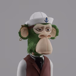 3D Bored Ape Club #395