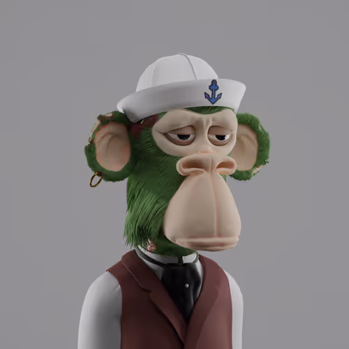 3D Bored Ape Club #395