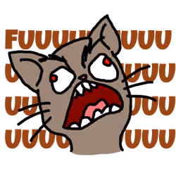 Rage Guy Cat