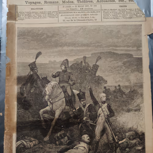 a piece of 19 march 1882 French Newspaper