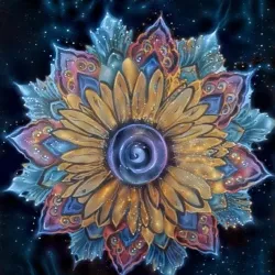 Galaxy Sun Flower