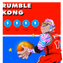 Retro Bubble Gum Kong Card