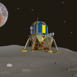 Auspicious moon landing 8168 by pishu T.Shamdasani unique 1/1 topaznfts 
