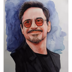 IRON MAN AS ROBERT DOWNER JR.
