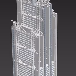 HSBC Main Building Hong Kong 3D
