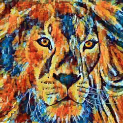 Aquarell Jungle Lion #47