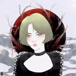 Woman on the Moon #003