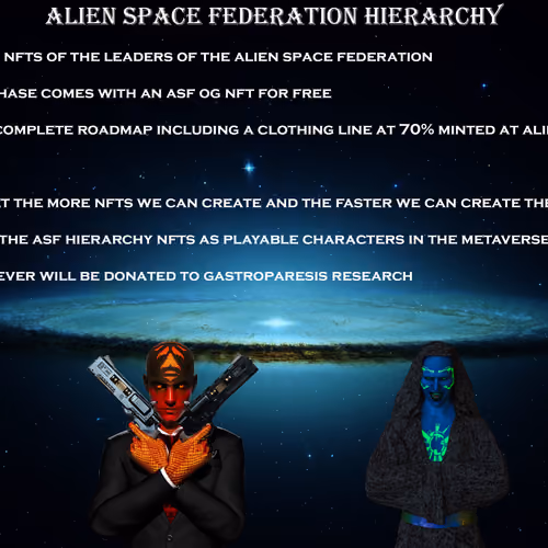 Alien Space Federation Hierarchy Placard