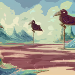Bird Spot  - ''Doodle stain''