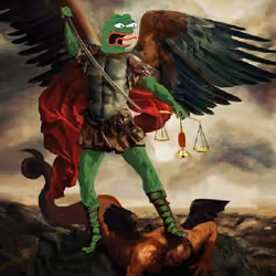 Pepe Slaying the Devil
