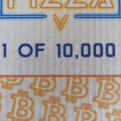 Rare Bitcoin Pizza Box 1-10,000