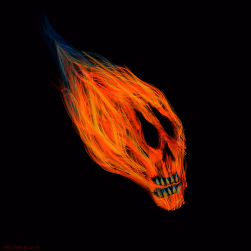 Gangland Skull #53 - by Eddie Gangland
