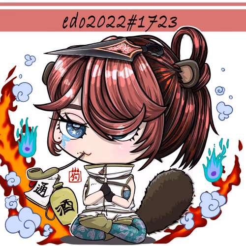 inu666/FANART/edo chimi-Colle 2022