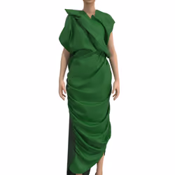 Green Dress by Sonya Monina
